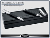 Penn set "lyx" 2 st i skinn etui "Cerutti"