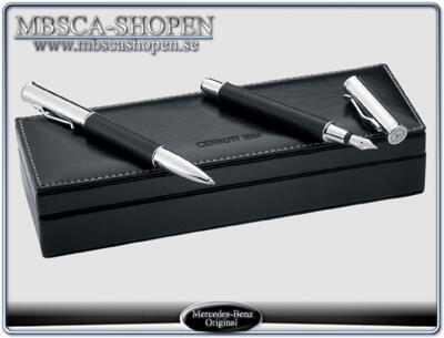 MERCEDES STORE - Accesoarer - Penn set "lyx" 2 st i skinn etui "Cerutti"