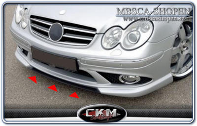 CLK - W209 02- - 2. Rieger DTM-läpp abs-plast kolfiberlook