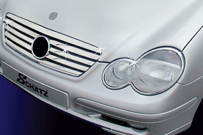 C-Klass - C203 Sport coupe - Kromlister till grill