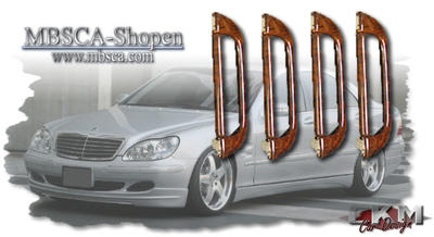 S-Klass - W220 99-05 - W220 Ädelträ handtag 4st