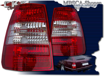 E-Klass - W124 86-95 - Klarglas baklysen Kombi 2st V2