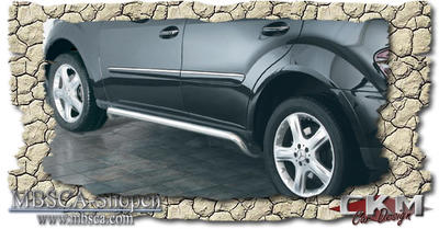 ML-Klass - W164 05- - Sidebars i  krom 60mm 2st