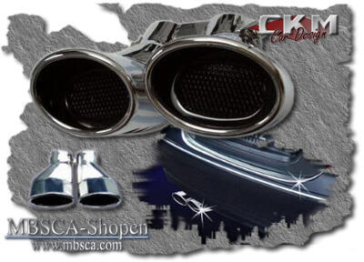 C-Klass - W203 01-06 - Kromade ändrör dubbel 1st
