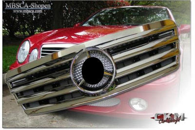 CLK - W208 97-01 - Avantgarde sport grill V2 (krom eller svart)