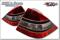 Klarglas Facelift baklysen Red/Clear. "W221 LOOK" 2st - bild 2