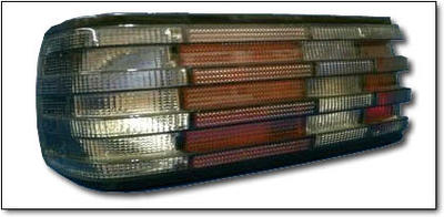 S-Klass - W126 81-91 - Baklyse Svart 2st