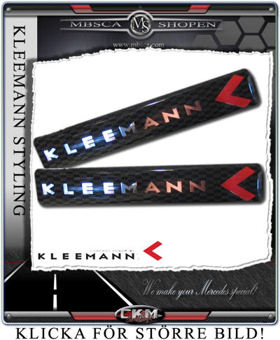 KLEEMANN - Tillbehör - Kleemann emblem kolfiber 2st