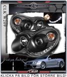 Klarglas framlysen "Devil Eyes" LED dagljus 2st Svarta