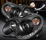Klarglas framlysen "Devil Eyes" LED dagljus 2st Svarta - bild 2