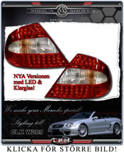 Klarglas baklysen LED 2st