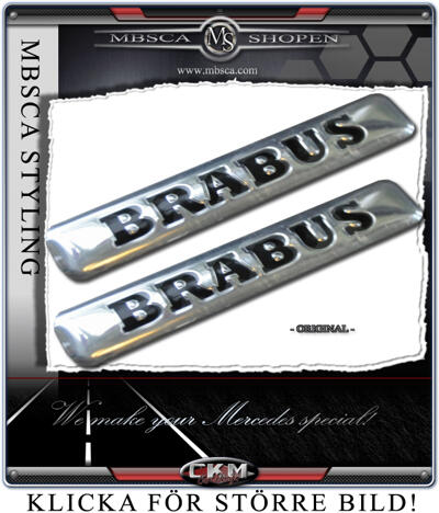 Emblem - Brabus Emblem i krom 1st Original