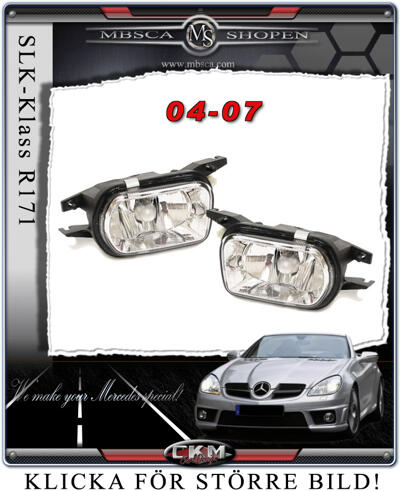 SLK - R171 04- - Klarglas Dimljus. 2st