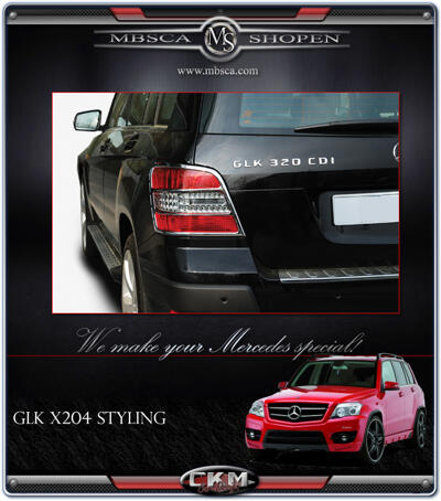 GLK - X204 - Kromringar baklysen 4st
