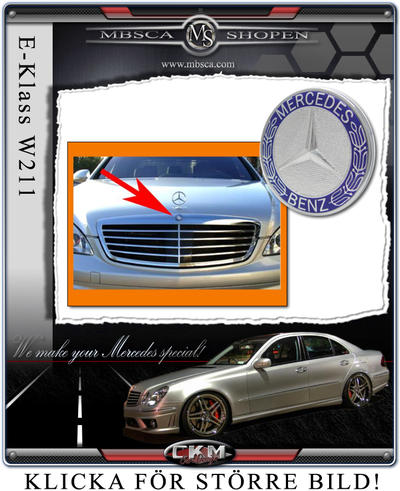 E-Klass - W211 02-08 - Huv emblem faclift emblem 1st MB Original .
