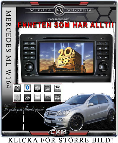 Multimedia - C3. Comand Facelifting Produkt enhet i \"MB LOOK\" DVD NAVI Bluetooth Touch Screen mm..