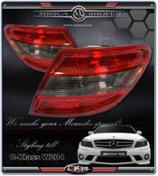 Klarglas Baklysen avantgarde 2st red/smoke