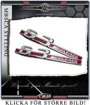 Emblem  AMG röda 6.3 sidoemblem 1st