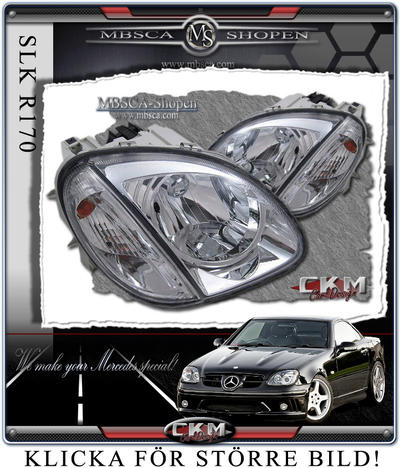 SLK - R170 97-03 - Klarglas framlysen 2 st ink blinkers