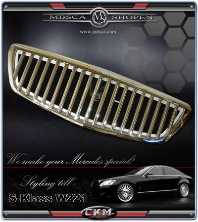 S-Klass - W221 06- - Avantgrill "Maybach look"