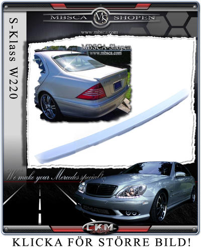 S-Klass - W220 99-05 - 3. Vinge baklucka