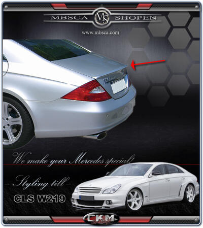 CLS - W219 06- - 4.  CKM spoiler baklucka