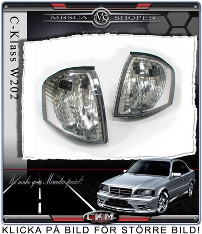 C-Klass - W202 94-00 - Klarglas Blinkers Fram 2st.