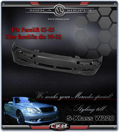 S-Klass - W220 99-05 - Facelift front 03-05
