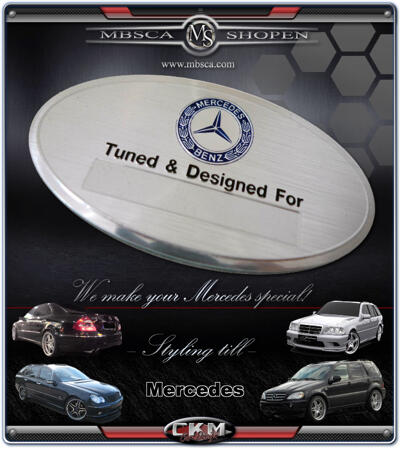 Emblem - Personligt metall emblem 1 st