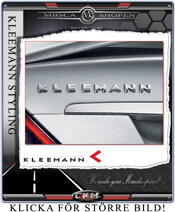KLEEMANN Krom logo huv + baklucka (set of 2 pcs)