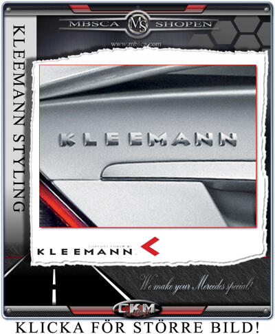 KLEEMANN - Tillbehör - KLEEMANN Krom logo huv + baklucka (set of 2 pcs)