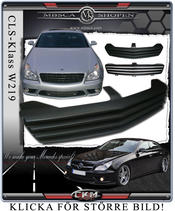 Grill facelift 4 ribbor matt svart utan stjärna