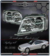 Klarglas Facelift Xenon Upraderings kit. MB orginal