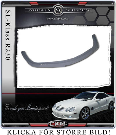 SL Roadster - R230 02- - 6. CKM "C look" läpp i olackad till SL55 front
