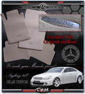 Mattor MB Original med Mercedes Logo 4st