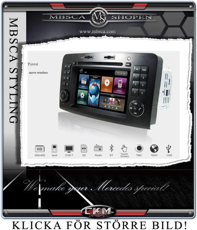 Multimedia - C2. Comand Facelifting Produkt enhet i "MB LOOK" DVD NAVI Bluetooth mm..