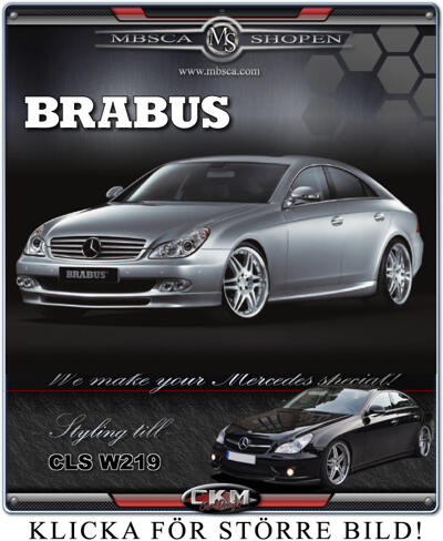 CLS - W219 06- - 0. Brabus original frontspoiler för CLS  !