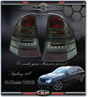 Klarglas baklysen Kombi LED SPORT 2st Smoke