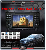 C4. Facelifting Produkt Comand enhet i "MB LOOK" DVD NAVI Bluetooth Touch Screen mm..