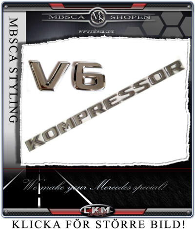 Emblem - V6 Kompressor emblem