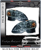 Klarglas framlysen "Devil eyes" LED DRL 2st