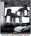 Kromade "AMG look" ändrör Deluxe 2st
