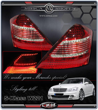 S-Klass - W221 06- - Facelift "look" baklysen 2 st V2