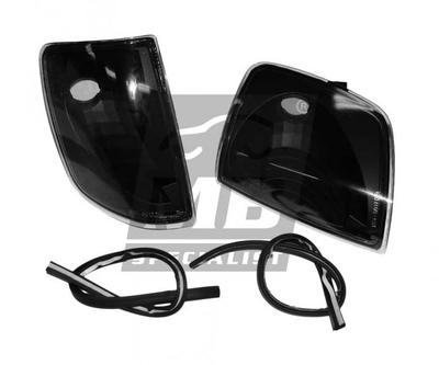 E-Klass - W124 86-95 - Klarglasblinkers V2 svarta, 2st