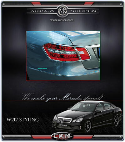 E-Klass - W207/C207 - Kromringar baklysen coupe 4st