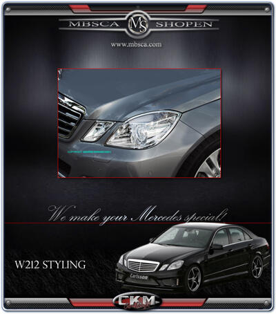 E-Klass - W207/C207 - Kromringar framlysen Coupe 4st