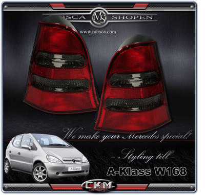 A-Klass - W168 - Baklysen Facelift avantgarde Röd/Smoke 2st