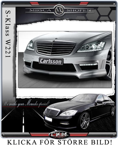 S-Klass - W221 06- - 3. Carlsson spoiler till faclift AMG front 10-11