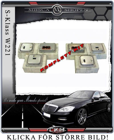 S-Klass - W221 06- - Facelift ECU och ballast package för W221 framlysen
