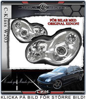 Klarglas framlysen "C55 look" 2 st För Original Xenon bilar